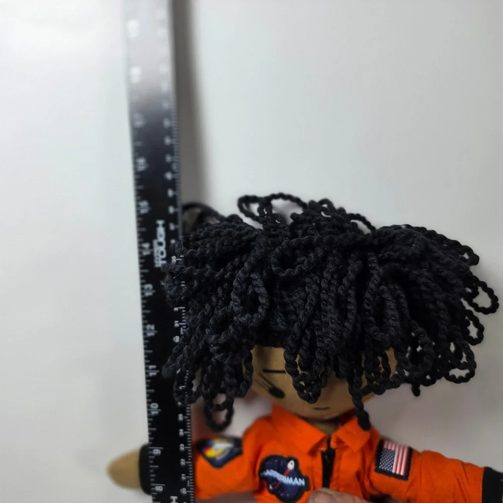 Harperiman Handmade Cloth Astronaut Doll Orange Flight Suit NASA Style 14 Inch‎